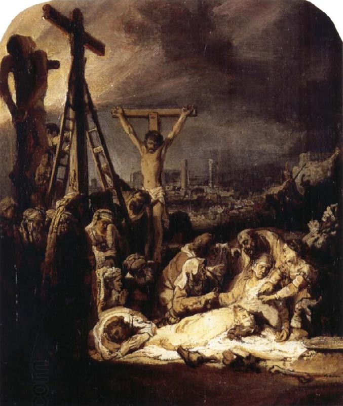 REMBRANDT Harmenszoon van Rijn The Lamentation over the Dead Christ China oil painting art